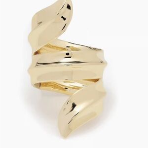 Gold leaf Ring JENNIFER FISHER 10-KT Gold plated
